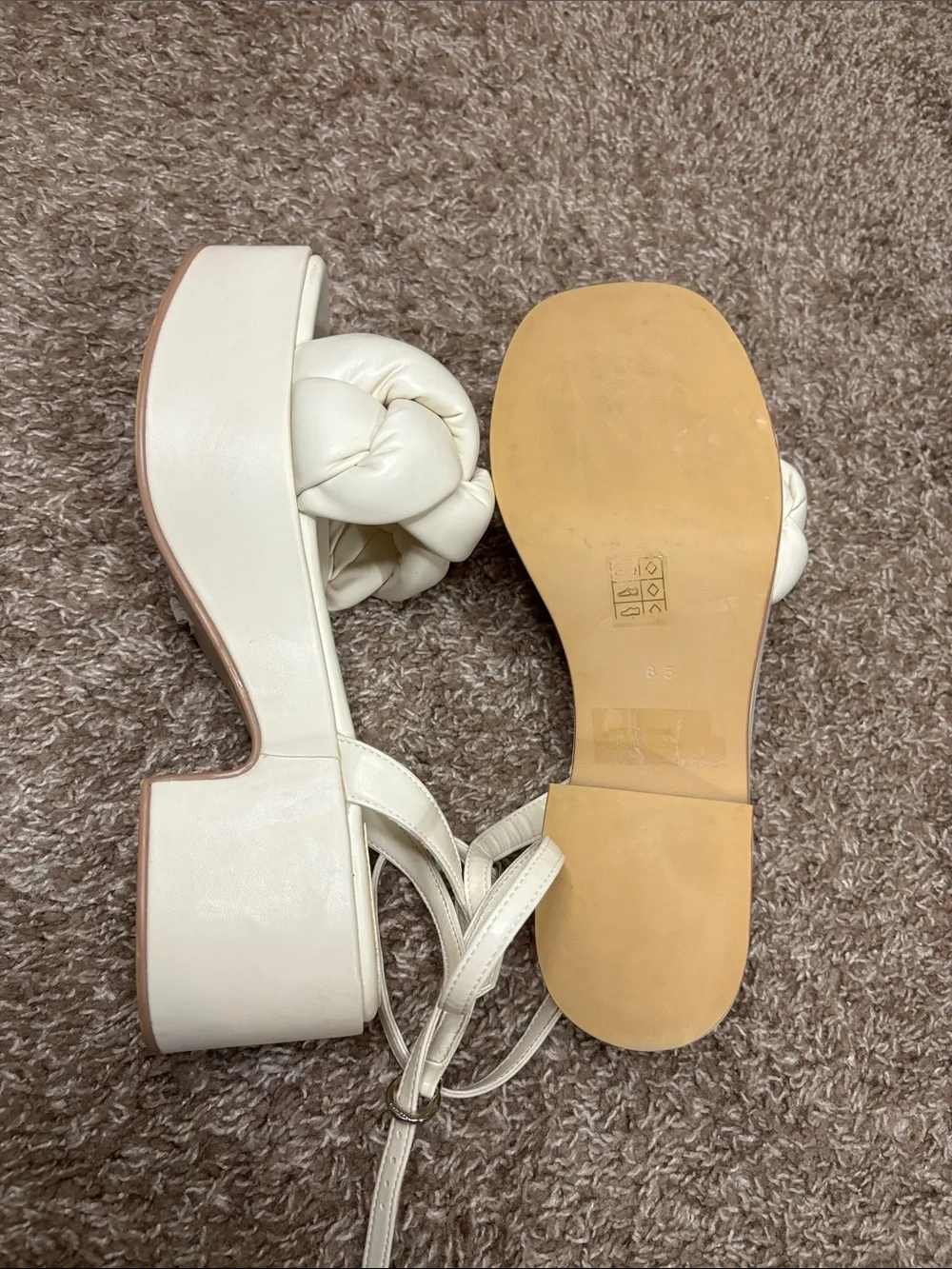 Jeffrey Campbell￼ cream platform